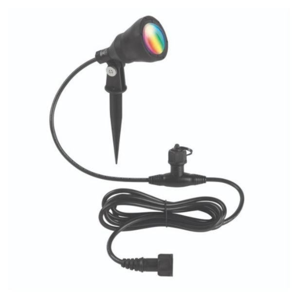 Smart Wi-Fi RGB Garden Spike Light 3w in Black Hot on Sale