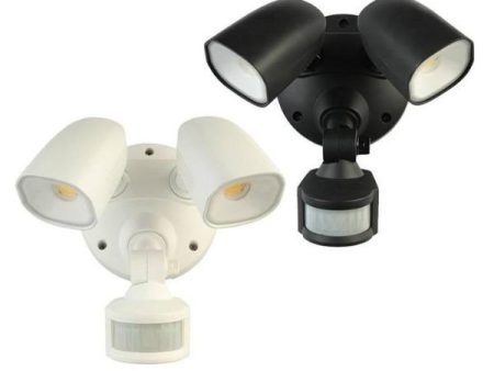 Shielder LED Flood Light 2Lt 20w with Sensor in White or Black Online Sale